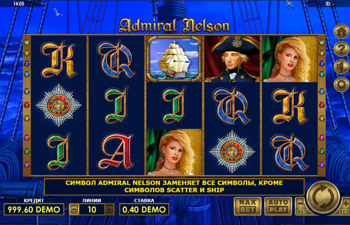 Изображение автомата Admiral Nelson